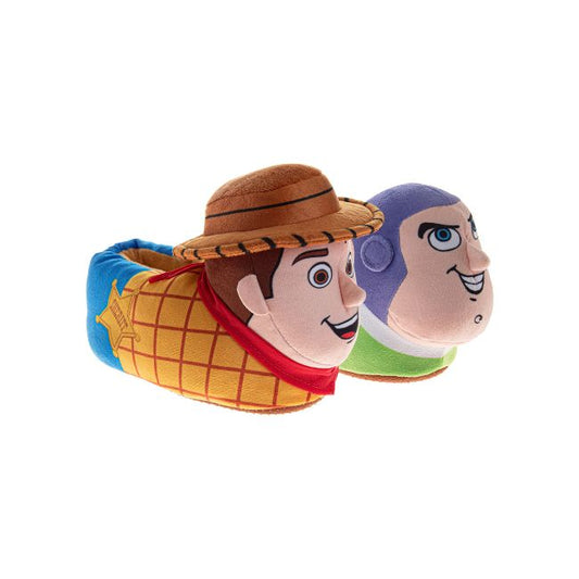 Disney Toy Story 3D Slippers Woody & Buzz Warm Fluffy House Slippers for Boys and Girls(Toddlers)