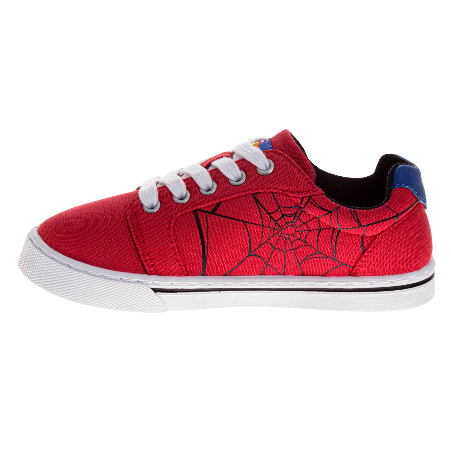 Marvel Spider-Man Boys' Lace-Up Canvas Sneakers, Casual Low-Top Shoes for Everyday Wear (Little Kid/Big Kid)