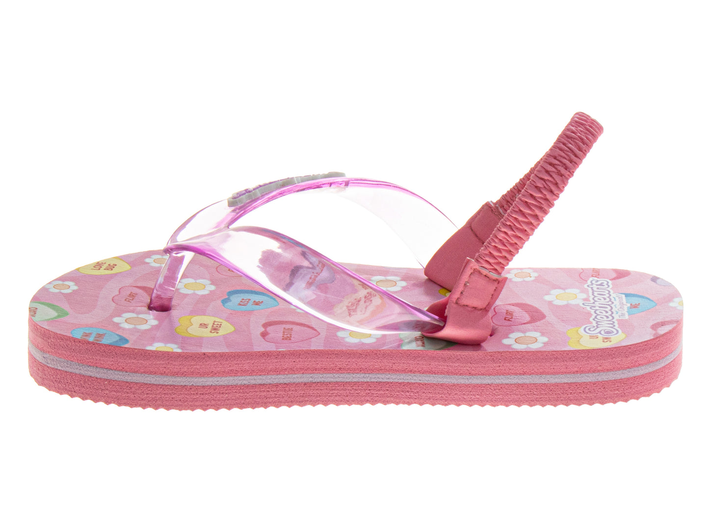 Sweethearts Girls Shoes, Girls Flip Flops, Thong Sandals - Kids Beach and Pool Shoes, Slip On Pink and Purple (Toddler/Little Kid)