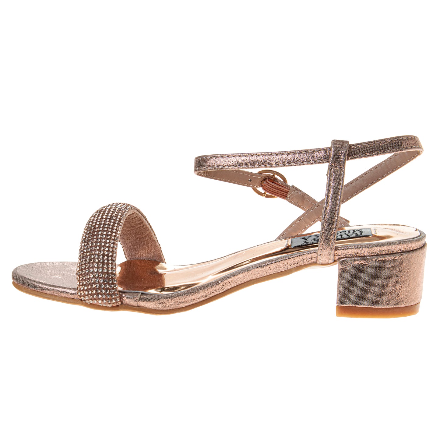 Badgley Mischka Low Heeled Dress Shoes Girls - Elegant Glamorous Sparkle Detail Formal Wear Comfort Fit (Little Kid â€“ Big Kid)