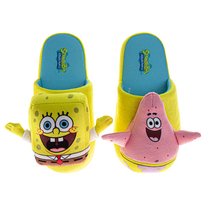 SpongeBob SquarePants Girls House Shoes Spongebob and Patrick Star Plush Warm Comfort Soft Slipper