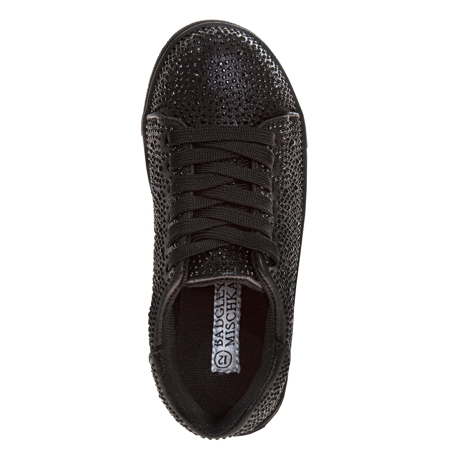 Badgley Mischka Glitzy Sneakers Girls'  Sparkly Fashion Forward Stylish Everyday Wear Comfort Fit Durable (Little Kid / Big Kid)