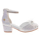 Badgley Mischka Dress Sandals Girls'  Buckle Closure Elegant Stylish Formal Wear Comfort Fit (Little Kid / Big Kid)