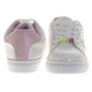 Badgley Mischka Glitter Stars Lace-Up Sneakers Girls - Glamorous Fashion Forward Sparkle Detail High Shine Athleisure (Little Kid â€“ Big Kid)