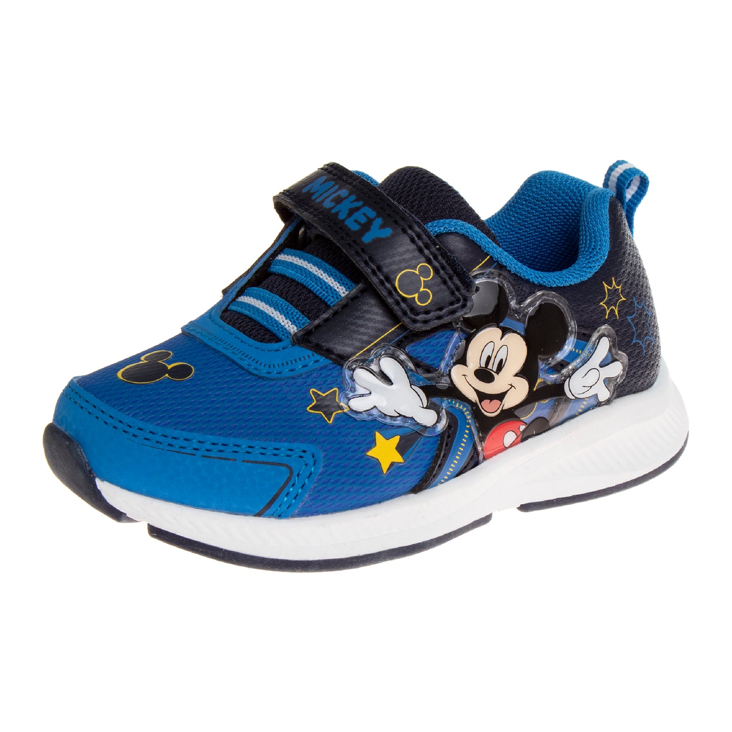 Toddler Boys Mickey Mouse Sneakers with 2 Red Lights