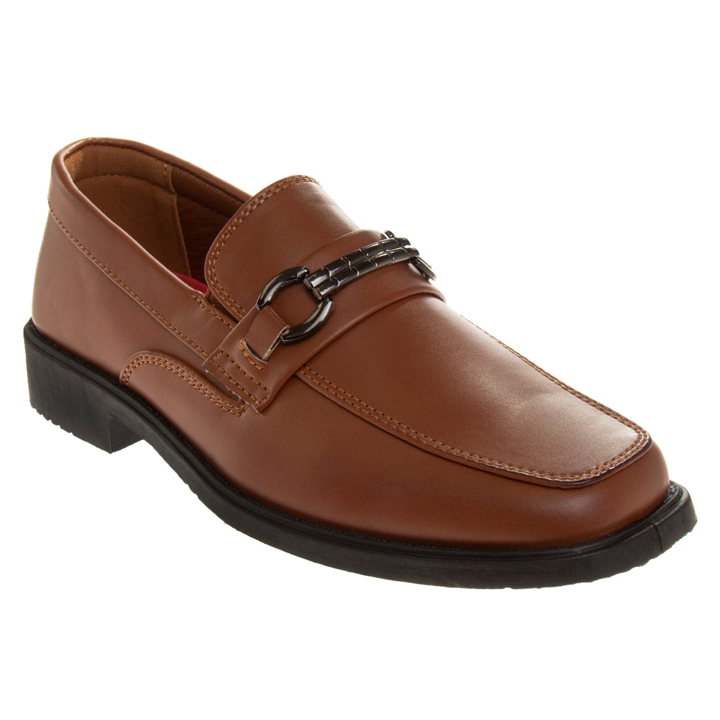 Josmo Boys' Slip-On Oxford Dress Shoes â€“ Classic Formal Loafers with Metal Bit Accent(Little Kid / Big Kid)