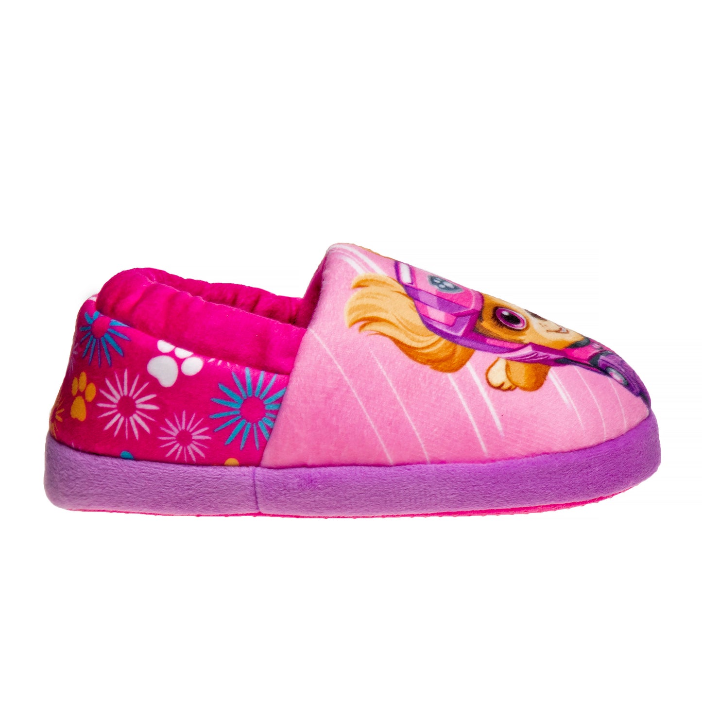 Nickelodeon Girls's' Paw Patrol Plush Fuzzy Skye and Liberty Slippers (Toddler)
