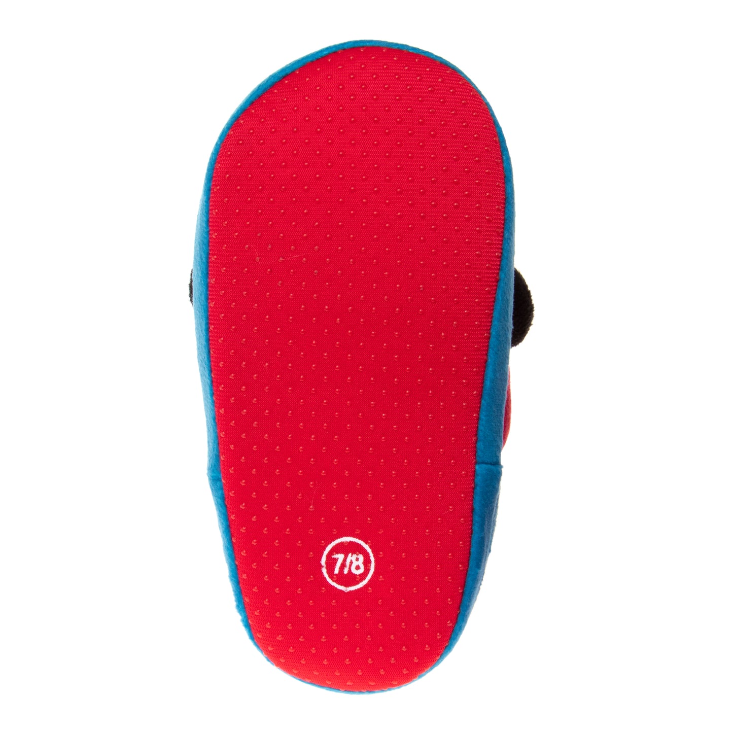Disney Mickey Mouse Boys' Slippers - Cozy Plush Fuzzy Lightweight Warm Comfort Soft House Shoes - Navy Blue Red (size 5-12 Toddler)