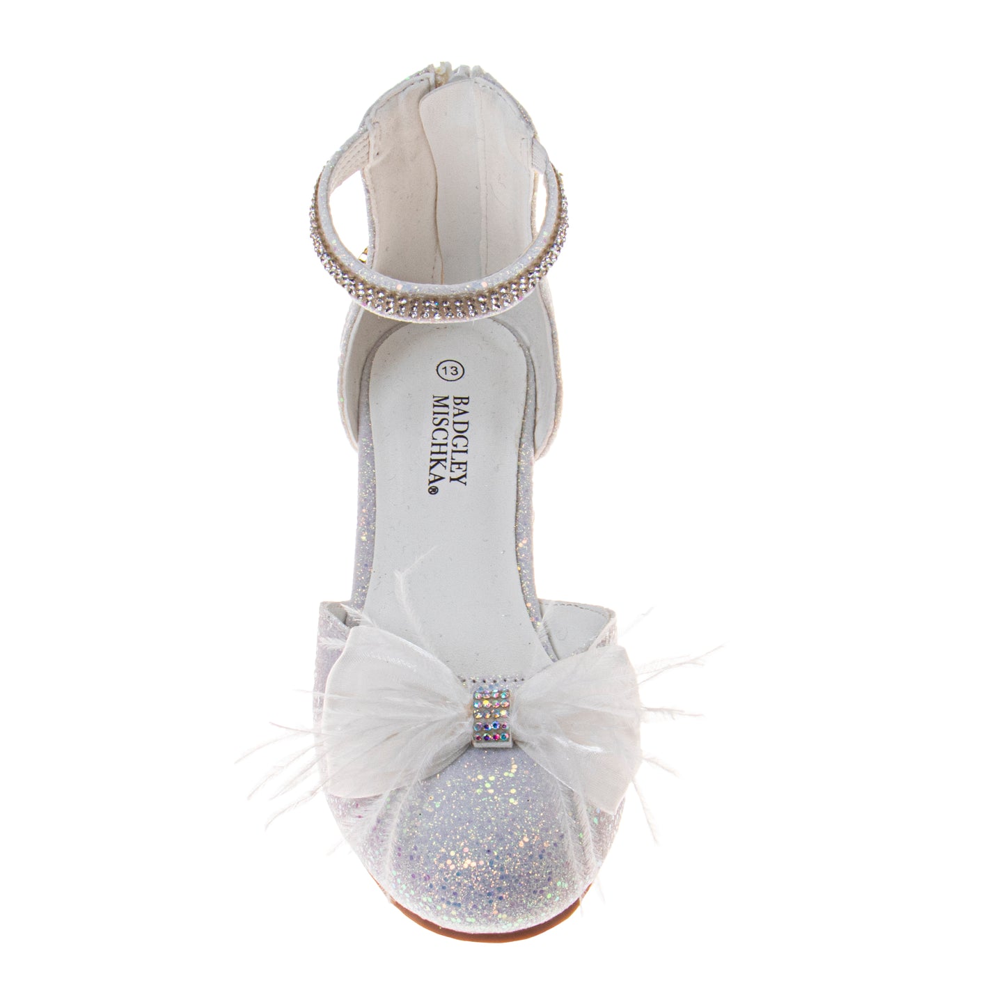 Badgley Mischka Dress Sandals Girls'  Buckle Closure Elegant Stylish Formal Wear Comfort Fit (Little Kid / Big Kid)