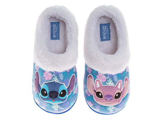 Disney Lilo & Stitch Women's Slippers Faux Fur, Plush, Fuzzy, Warm House Slippers (Size 5-12 Womens)