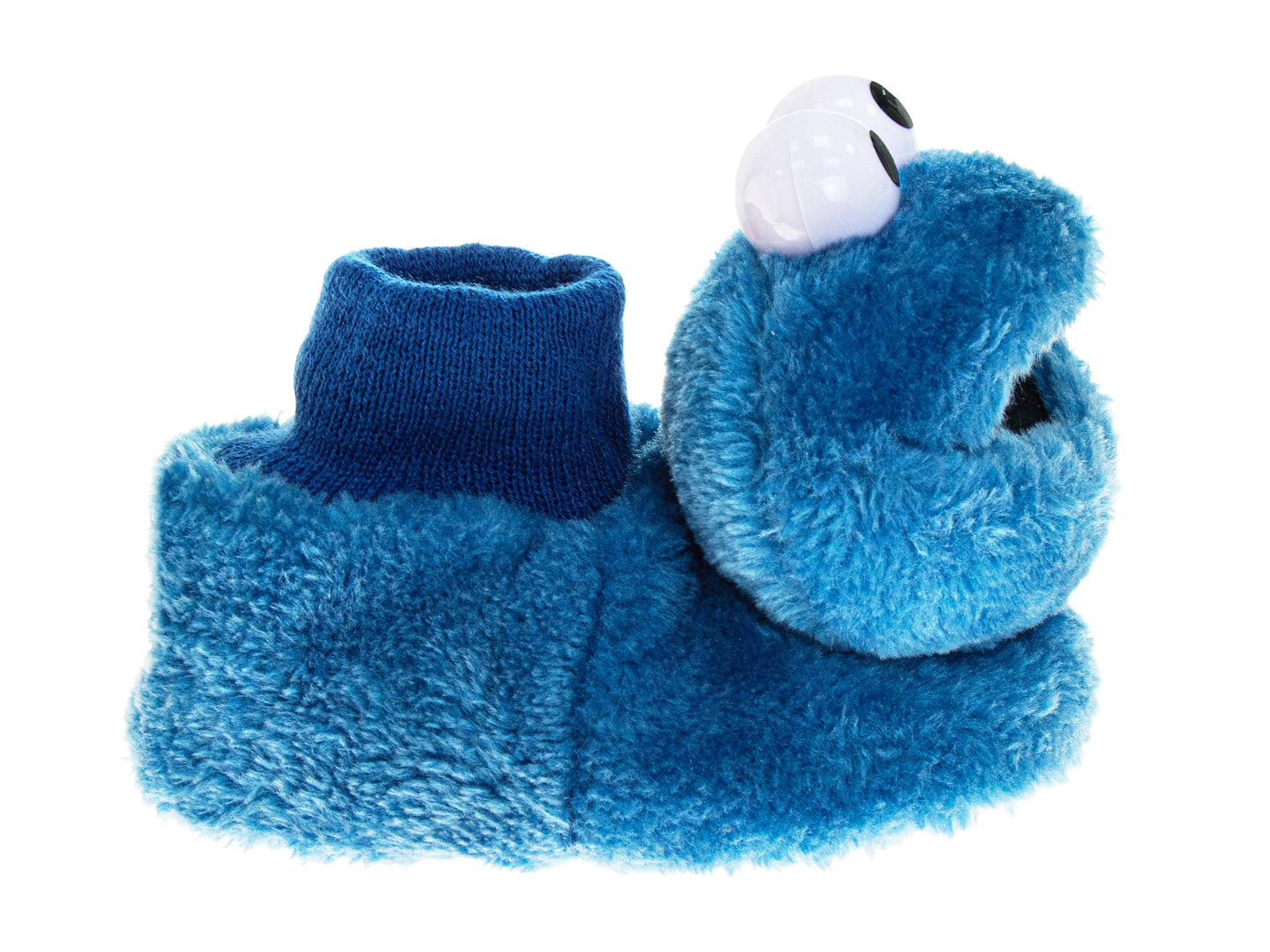 Sesame Street Happy Cookie Monster Dual Sizes Boys Slippers (Toddlers)